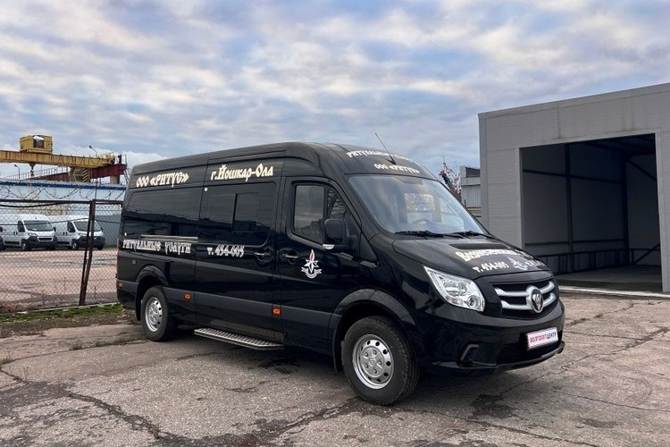 Переоборудование в катафалк -  автомобиль для  ритуальных услуг на базе Фотон Тоано